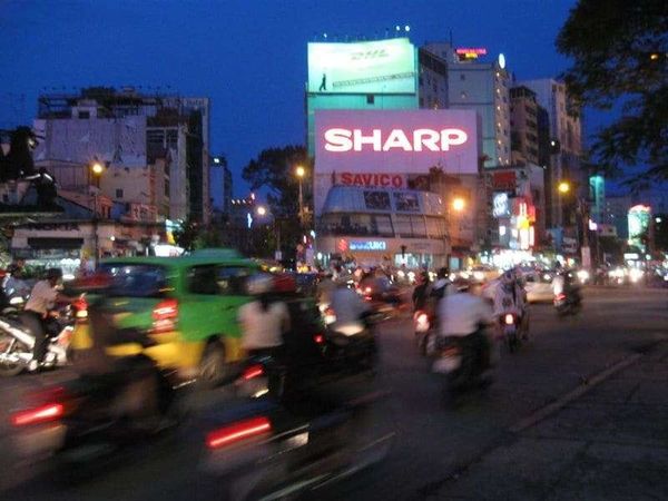 ベトナム・ホーチミン「2008年 ベトナム　ホーチミン散策」の写真：帰宅ラッシュ