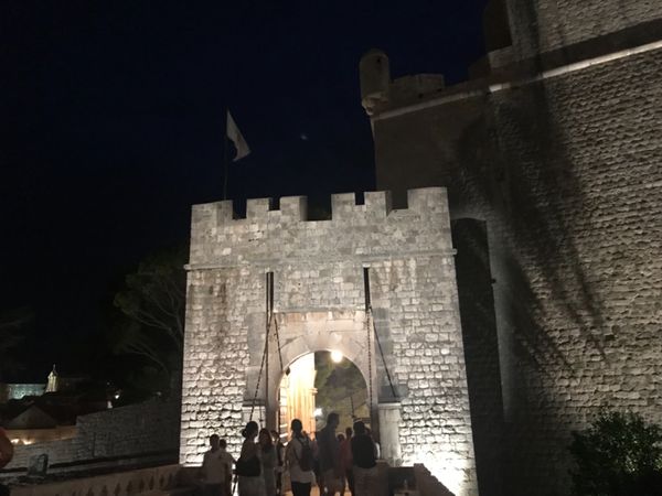 クロアチア・ドブロブニク「クロアチア一人旅」の写真：城壁