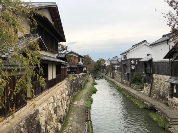 日本・滋賀県「東近江紅葉狩り」の写真：午後は江戸期の街並みを残している近江八幡...