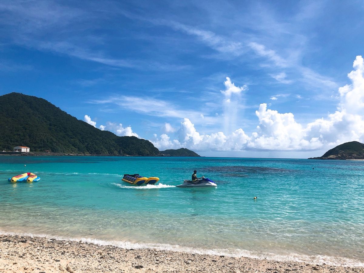 中城城跡、瑠璃(かき氷)、渡嘉敷