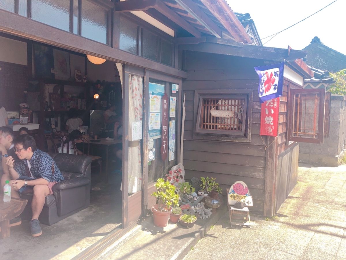 べっこう寿司、椿オイル、たい焼きや、地層