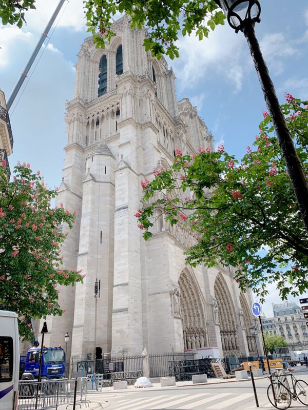 フランス・パリ「パリ😊」の写真：ノートルダム大聖堂の火災から間も無くの旅...