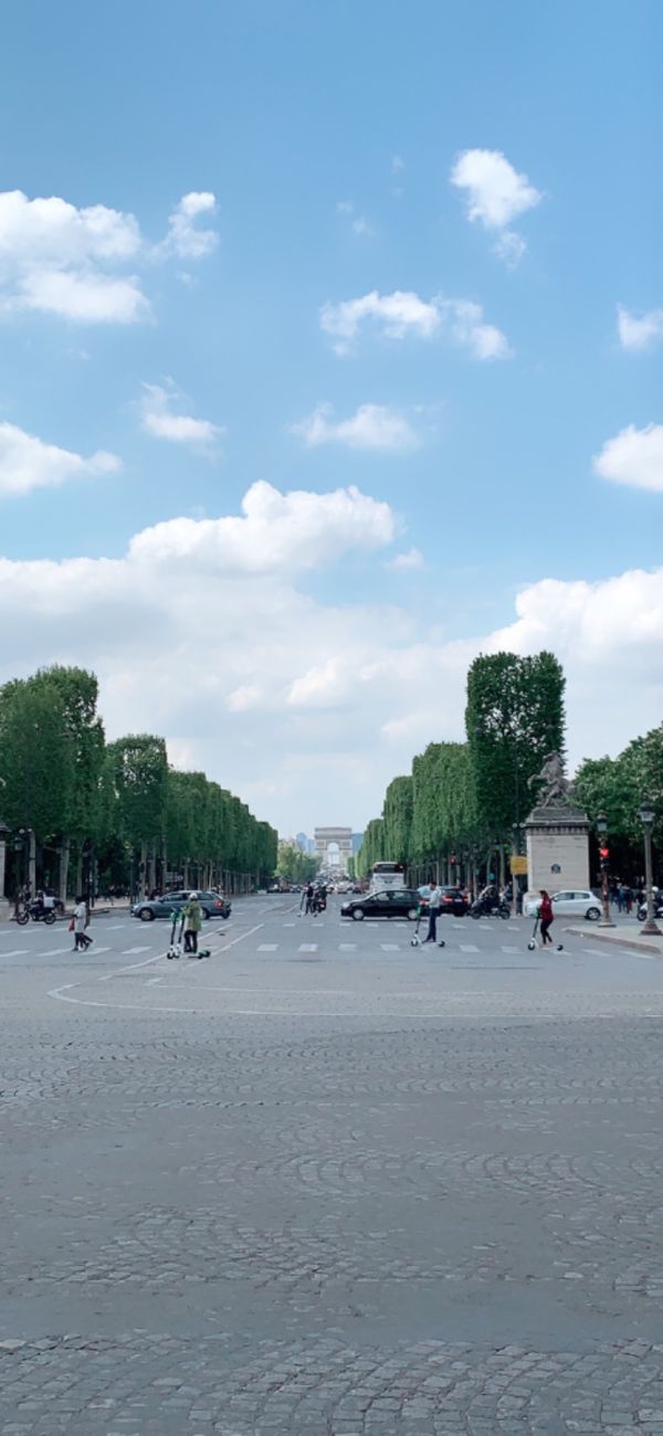 フランス・パリ「パリ😊」の写真：シャンゼリゼ通り⇨ルーブル美術館へ。
お...