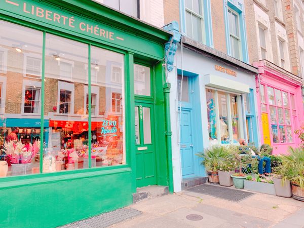 イギリス(英国)・ロンドン「ロンドン🚌💕」の写真：念願のポートベローマーケットへ💐
