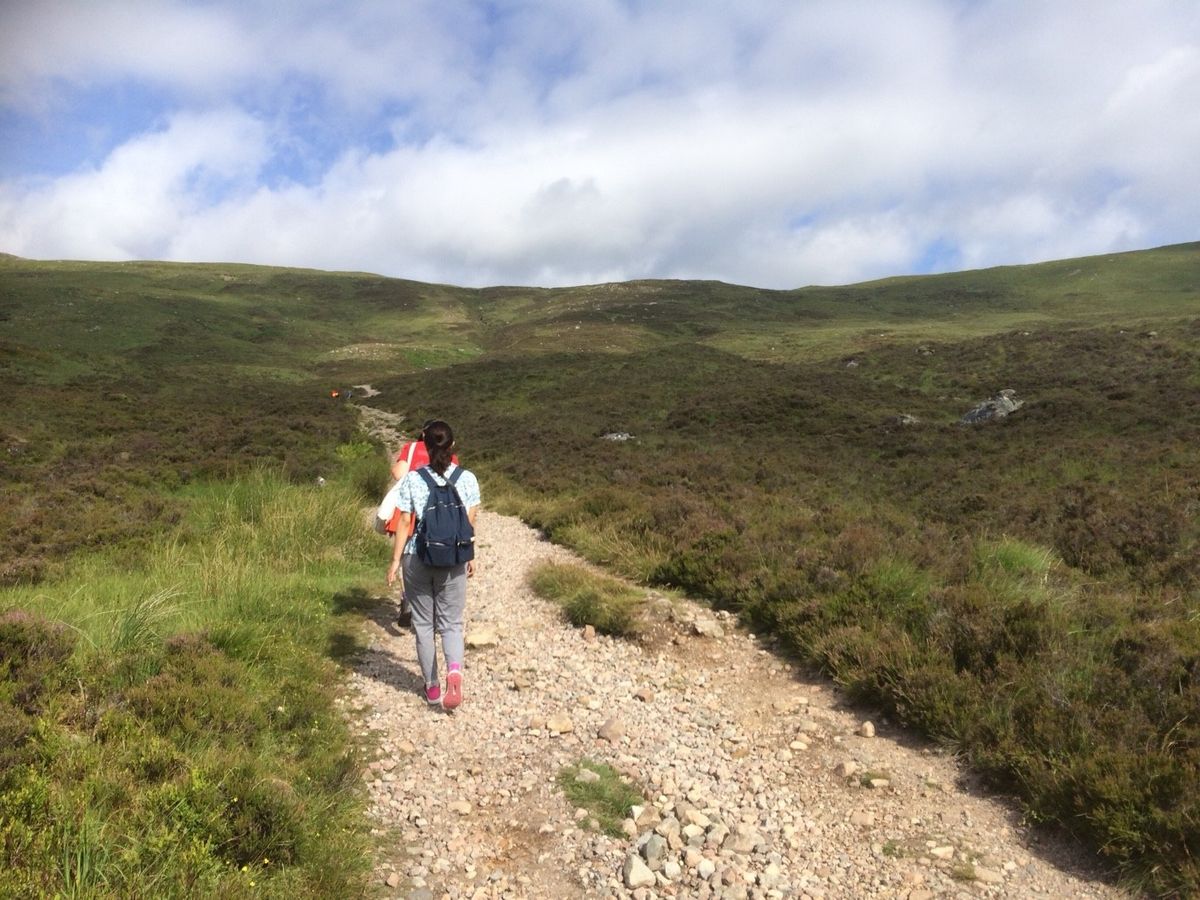 Last day at Scotland 
hiking and caber