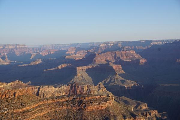 アメリカ(米国)・モニュメントバレー、ロウワーアンテロープキャニオン、ホースシューベント、グランドキャニオン、レイクパウエル、エレファントフィート「ロードトリップ！グランドサークルを巡る旅！」の写真：グランドキャニオン