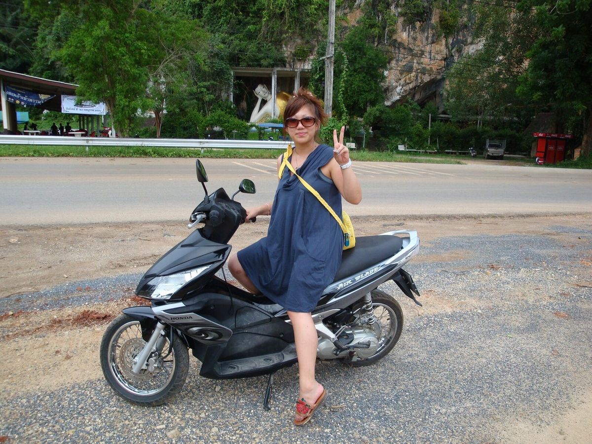 krabi（クラビ）
レンタルバイクをして近くをまわってみた。