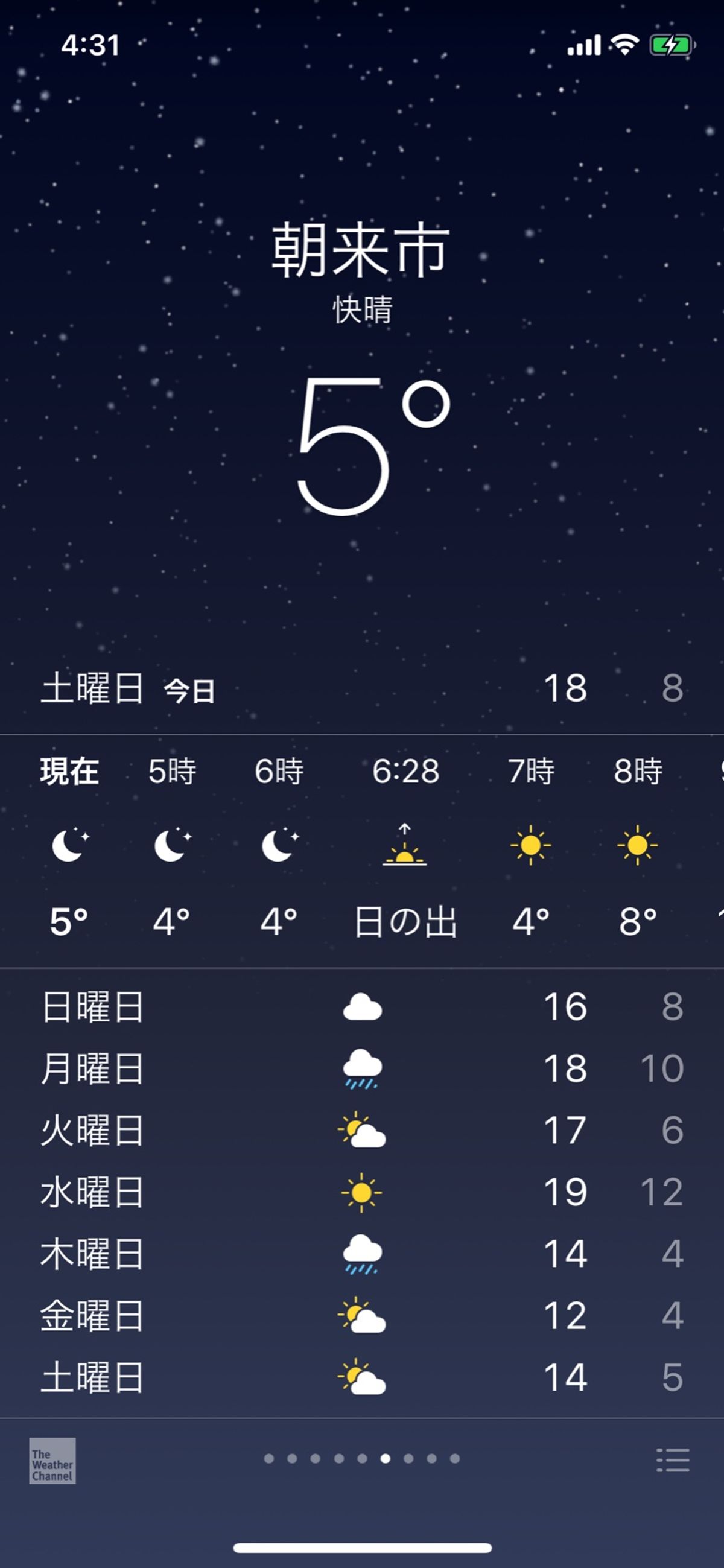 ２回目のチャレンジ、雲海予報は「かなり期待できる」だって！
前日の気温も上...