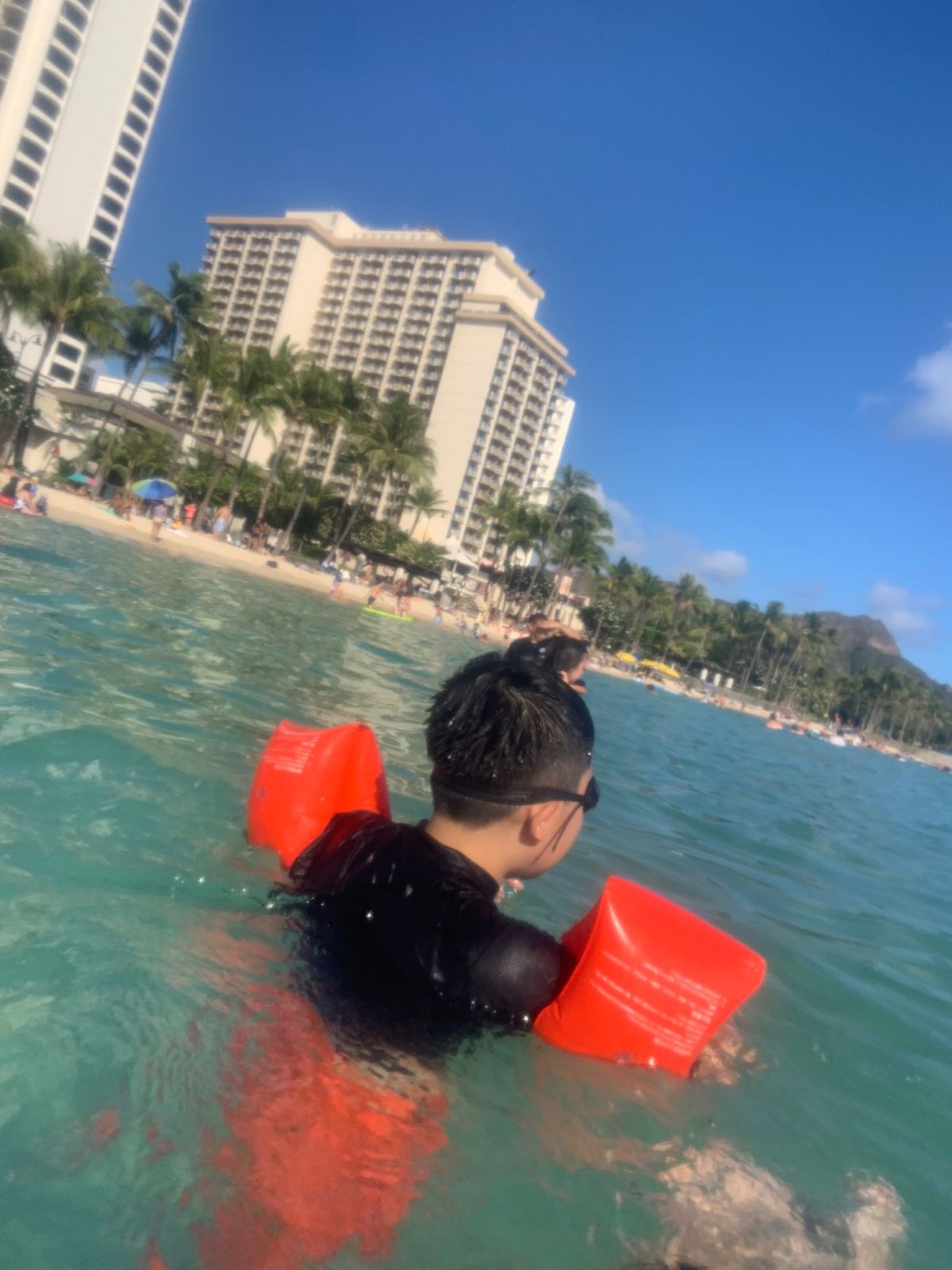 アウラニから戻ってすぐにワイキキビーチ🏖へ。