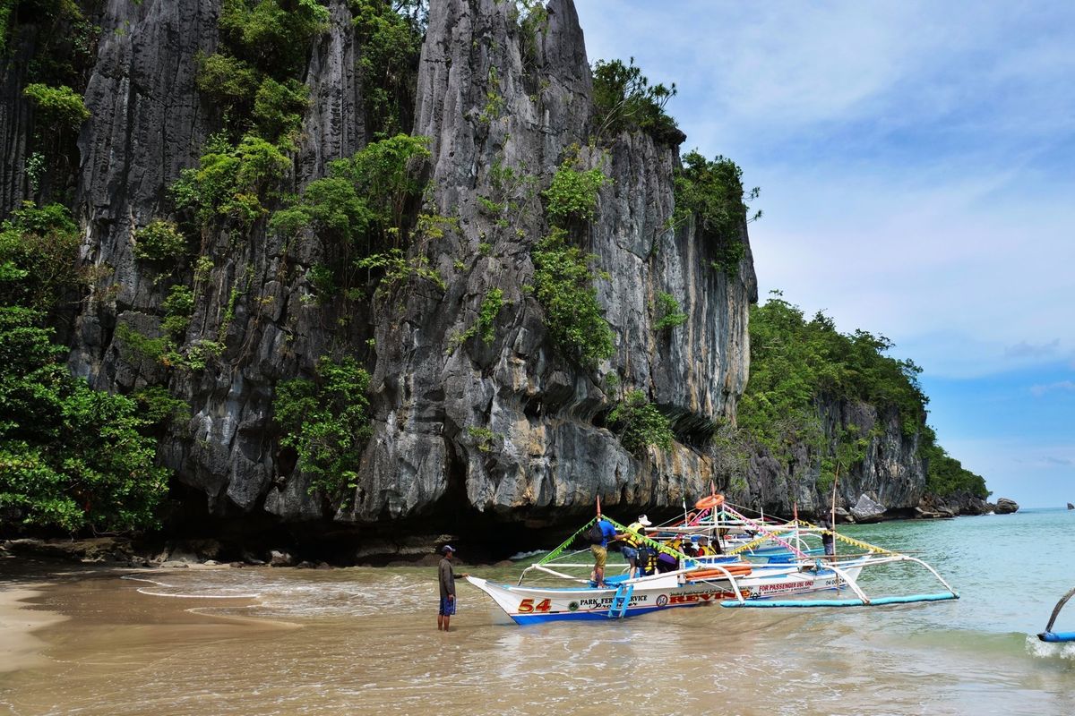 地底河川ツアーに参加！
洞窟の規模は圧巻です