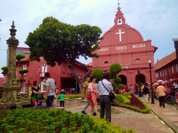 マレーシア・クアラルンプール、マラッカ「人生初 海外旅行🇲🇾」の写真：初の海外でマラッカの街並みを散策
正直言...