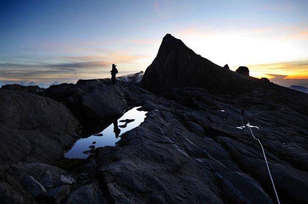 マレーシア・Kuala Lumpur「キナバル山登山」の写真：標高4000m越のキナバル山登山。小屋で...