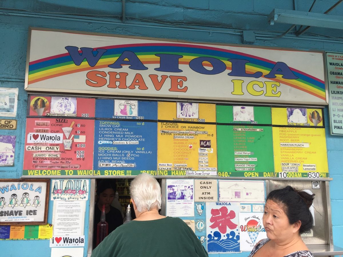 コーヒーの次は子供達のお楽しみ🍧シェイブアイス✨  オバマ大統領が食べてい...