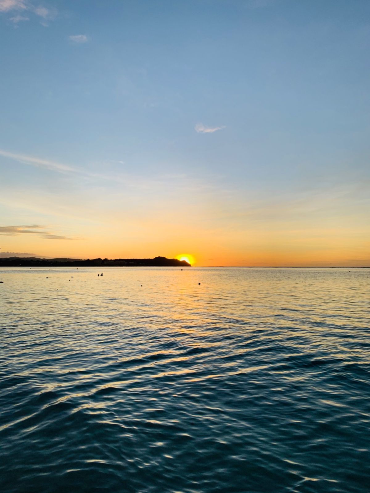 1日目のサンセット