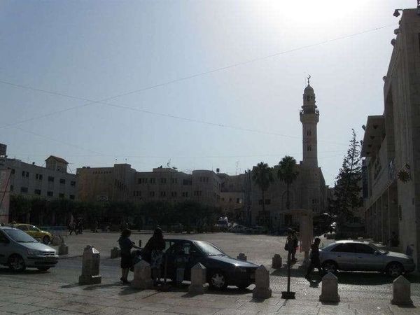 パレスチナ・ベツレヘム「2010年 エルサレム　ベツレヘム分離壁」の写真：ベツレヘムの広場