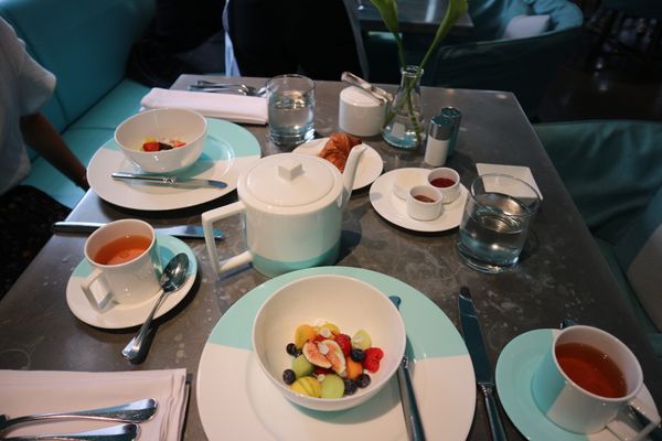 アメリカ(米国)・ニューヨーク「ニューヨーク旅行」の写真：4日目昼食はティファニー本店のカフェ☕️...