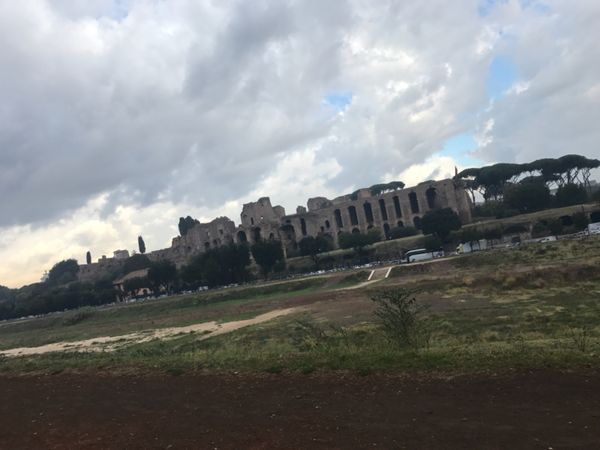 イタリア・ローマ、ナポリ「イタリアでやりたい事」の写真：チルコ・マッシモ駅から歩く。
広大な遺跡...