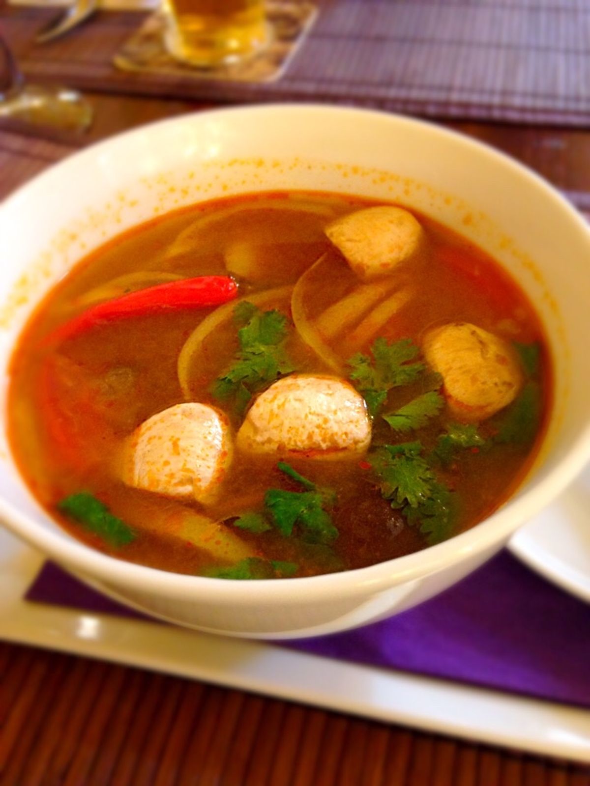 タイレストラン「Lemon Leaf」
マラソン前日なので、ビールは1杯だけ。