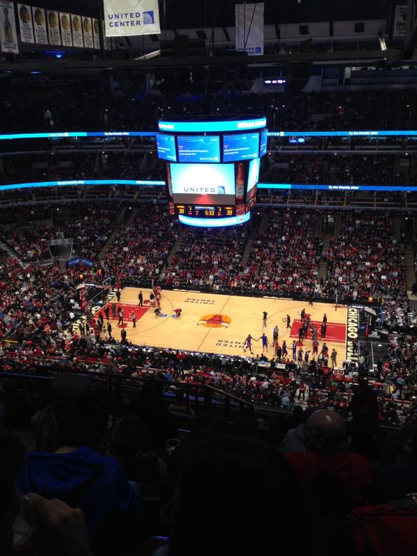 アメリカ(米国)・シカゴ「ブルースを求めてシカゴ」の写真：ＮＢＡ観戦の為にユナイテッドセンターへ。...