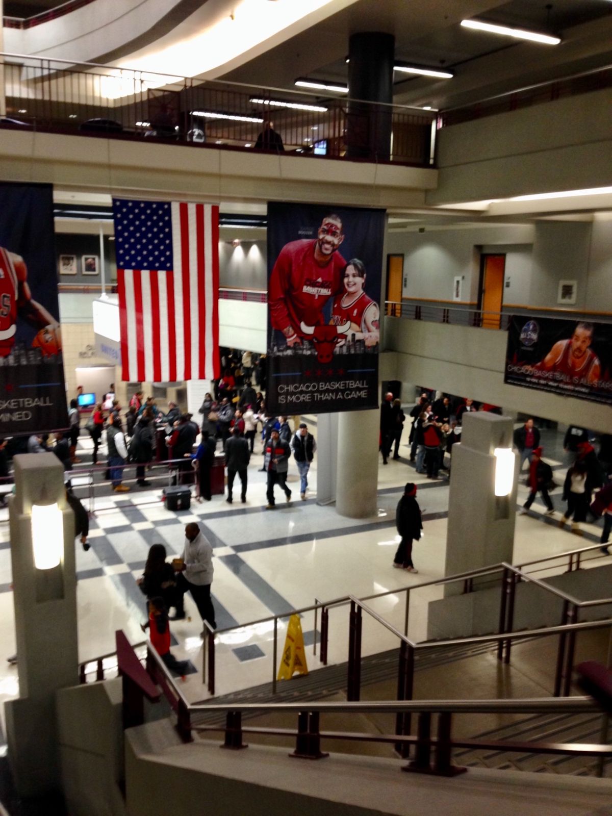 ＮＢＡ観戦の為にユナイテッドセンターへ。
正直あまり興味はなし。