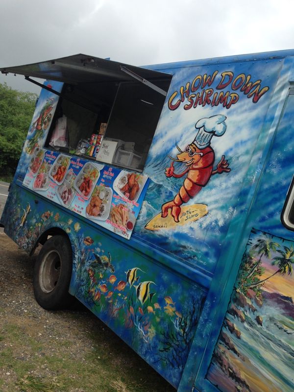 アメリカ(米国)・ホノルル「家族でホノルルマラソン」の写真：やっぱりガーリックシュリンプ食べないとハ...