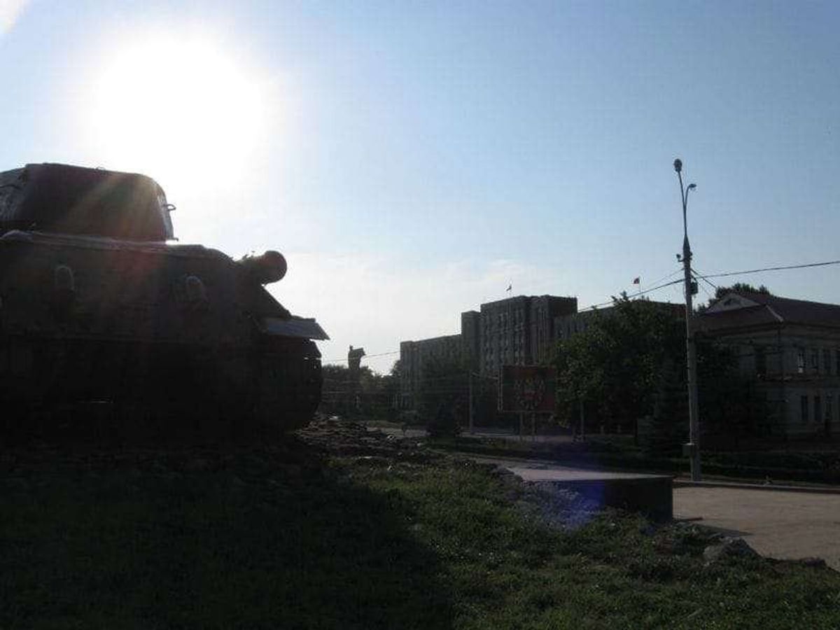 戦車のモニュメント