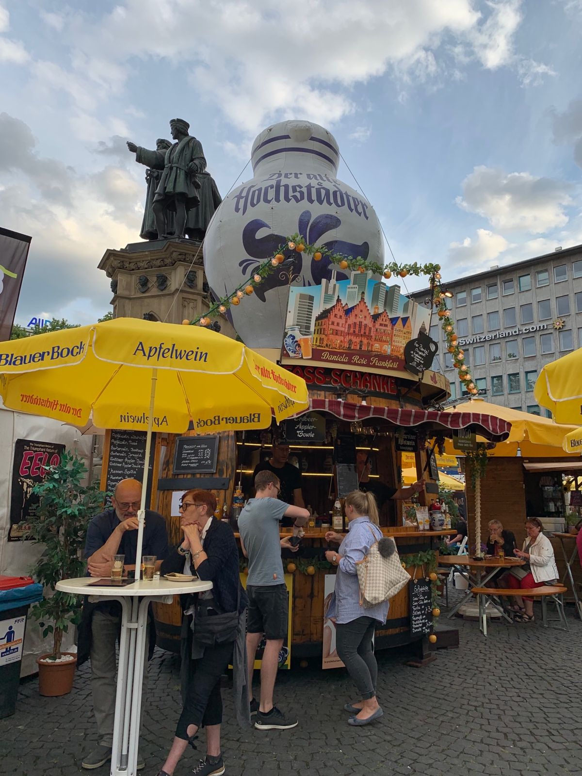 フランクフルト、ハイデルベルク。りんご酒祭り🍶