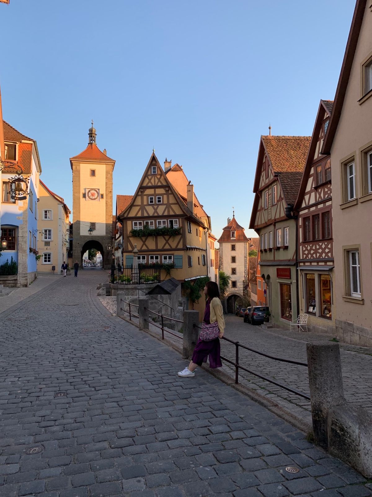 ローテンブルクの街並み。
市庁舎の上からの眺めがすごくよかったです！