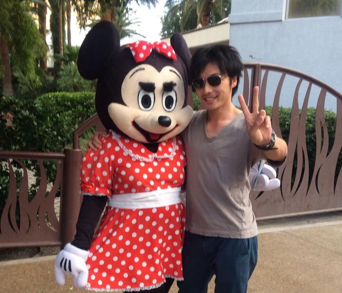 野良ミニーと一緒