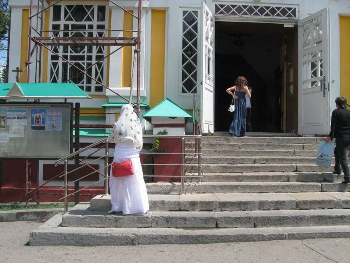 20世紀初頭に建立されたロシア正教会に属するゼンコフ教会。木造の建築物とし...