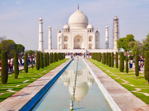 インド・デリー「インド」の写真：タージマハル