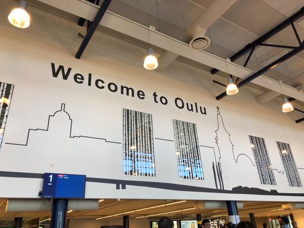 フィンランド・オウル「短期留学③」の写真：オウルの空港、こぢんまりしてますがオシャ...