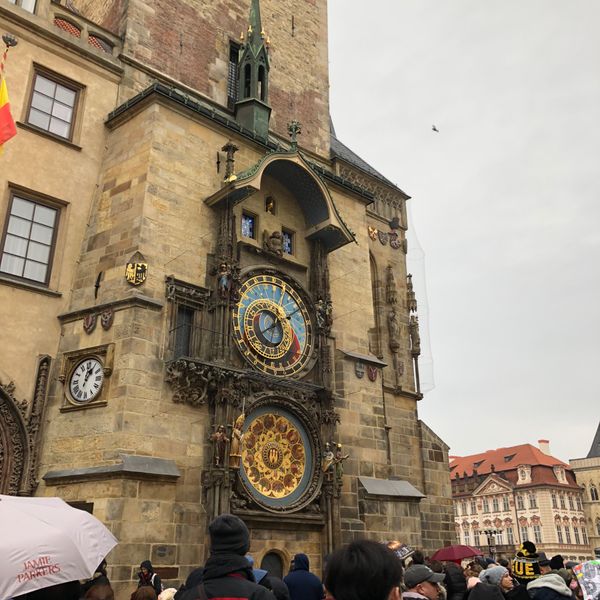 チェコ共和国・プラハ「中欧旅行②」の写真：天文時計の改修工事、終わってました😆
...