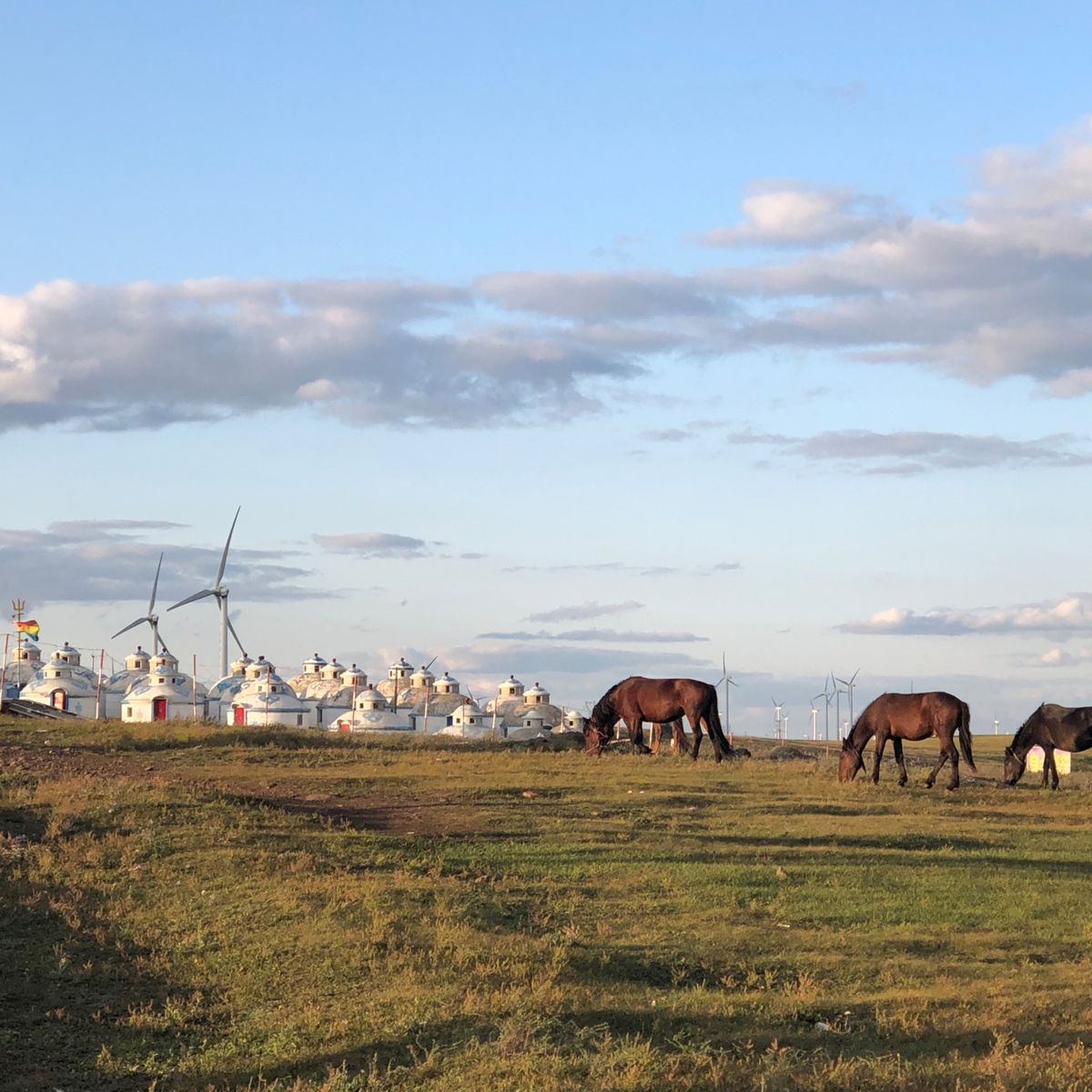 内モンゴルの草原、大同の夜景、县空寺。