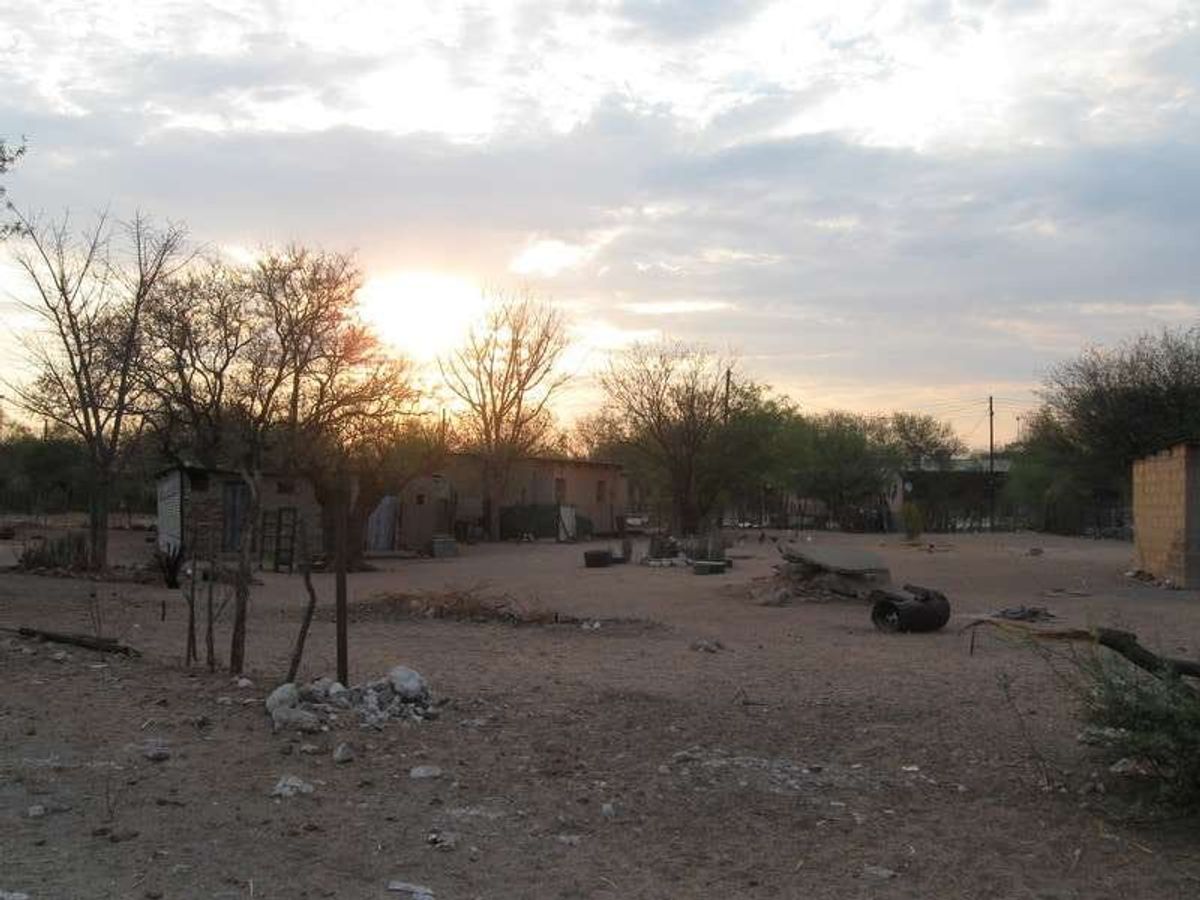 Ghanziの町。ここで行きたい方面への交通機関がなくなってしまいました。