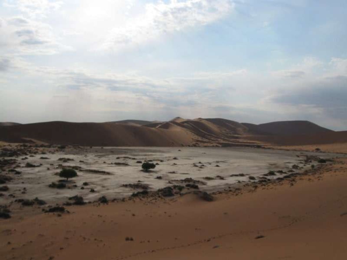 朝5時に起床、ナミブ砂漠へ向かう