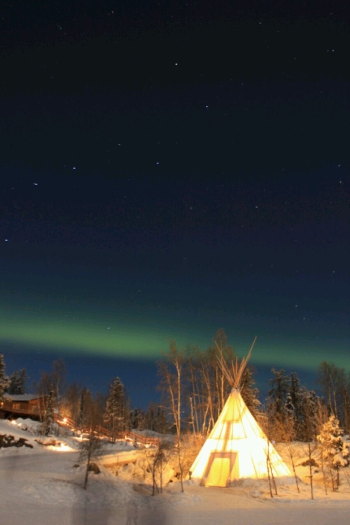 うっすらしかオーロラは見えなかったけど、別世界でした！！