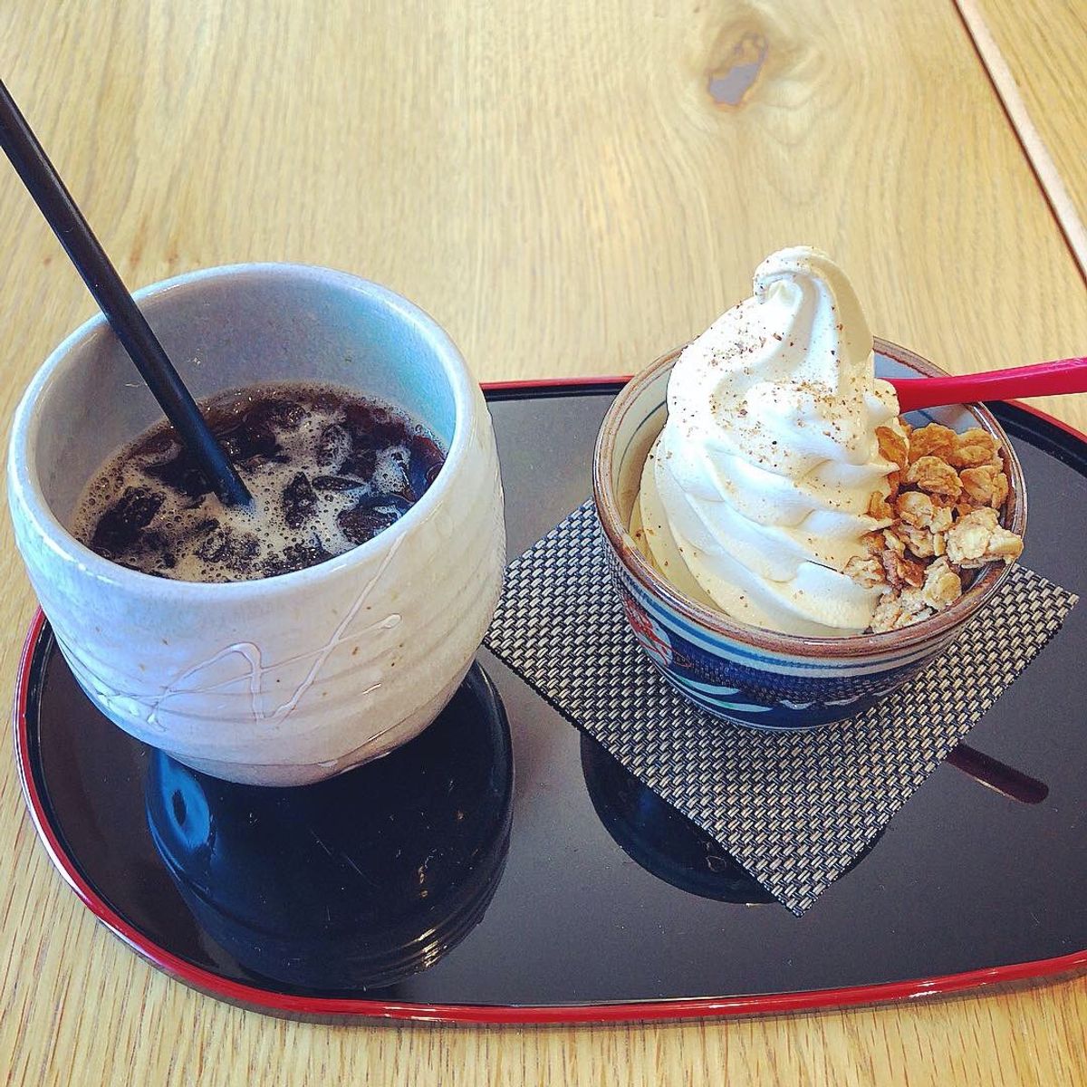 おふく焼きと蕎麦ソフト