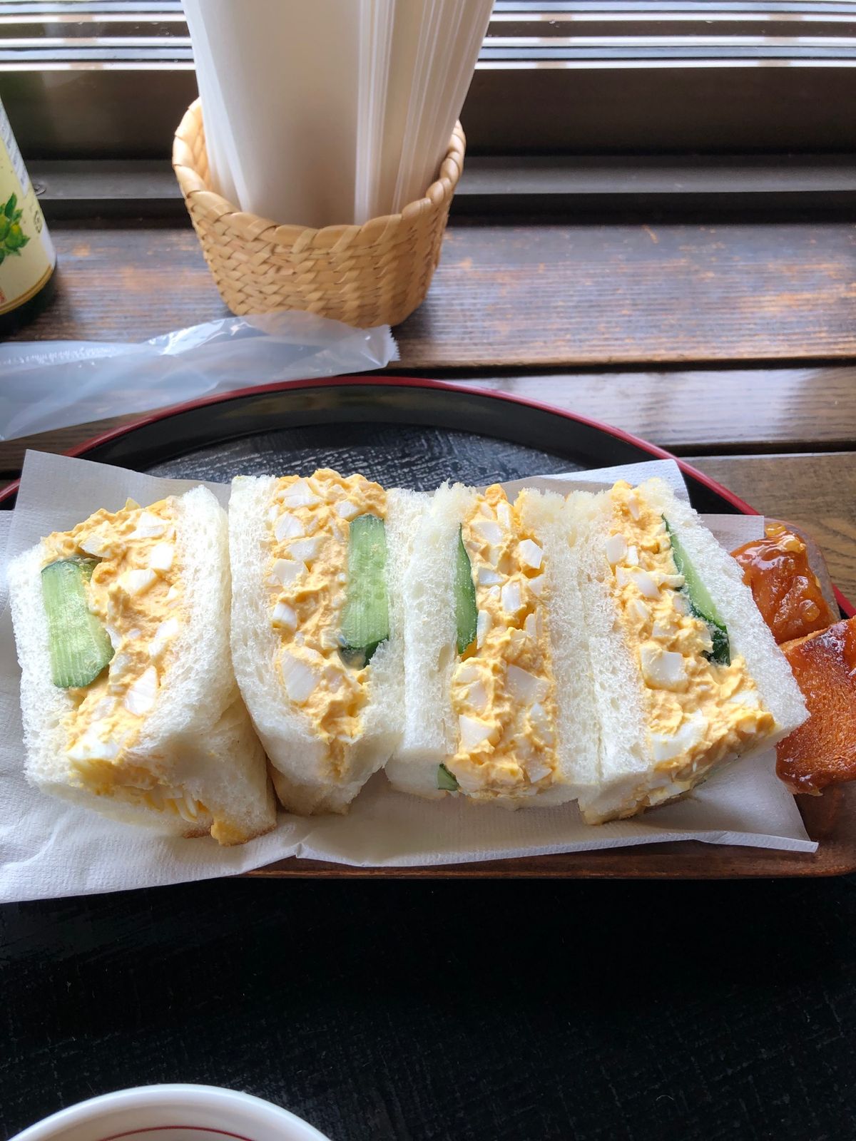 大分へ
岡本屋の玉子サンドと地獄蒸しプリン