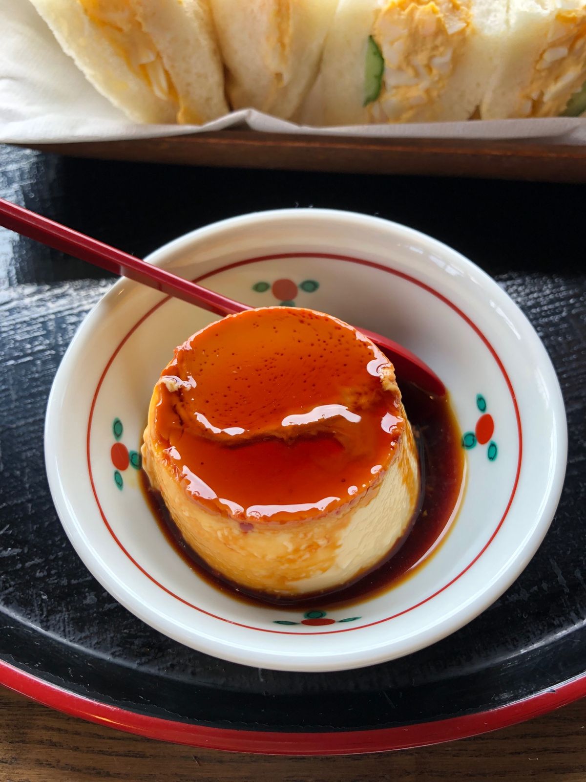 大分へ
岡本屋の玉子サンドと地獄蒸しプリン