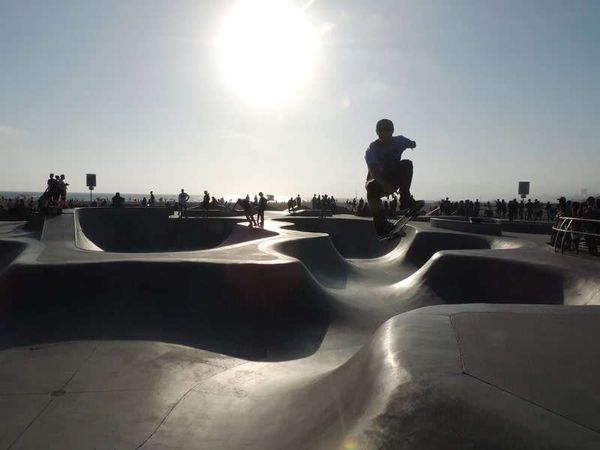 アメリカ(米国)・カリフォルニア「2014年 L.A. Santa Monica でCouchsurfing」の写真：Venice Beach 