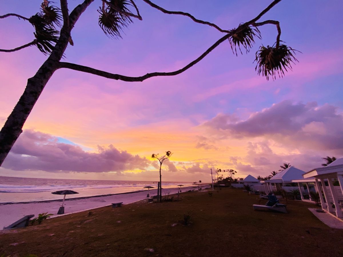タマヌオンザビーチ
オレンジの世界からだんだんと青の世界へ😍