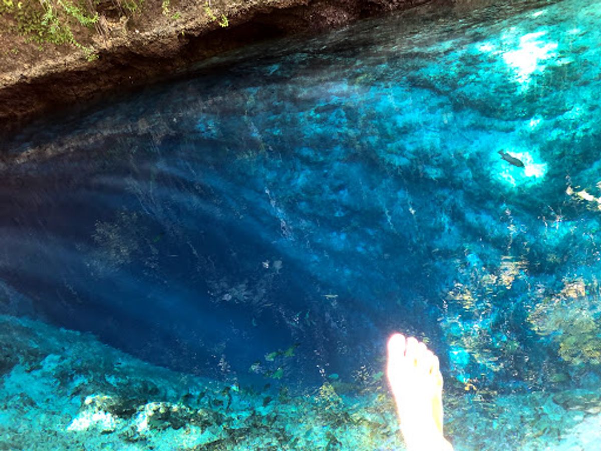 これが魔法の川「Enchanted River」。
画像じゃ伝わりにくいか...