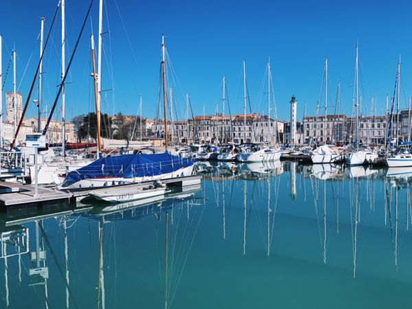フランス・ラ・ロシェル「ひとり旅」の写真：のんびりとした港町でした！
街中は小道が...
