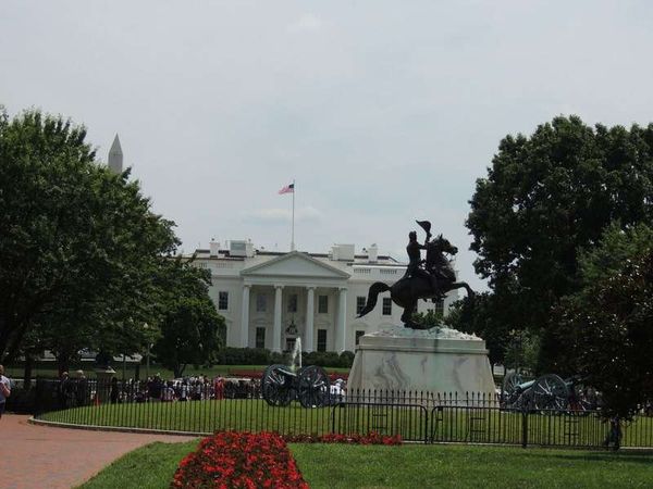 アメリカ(米国)・ワシントンD.C.「2014年 ワシントンD.C.と川を渡ってバージニア州」の写真：Lafayette Square Park