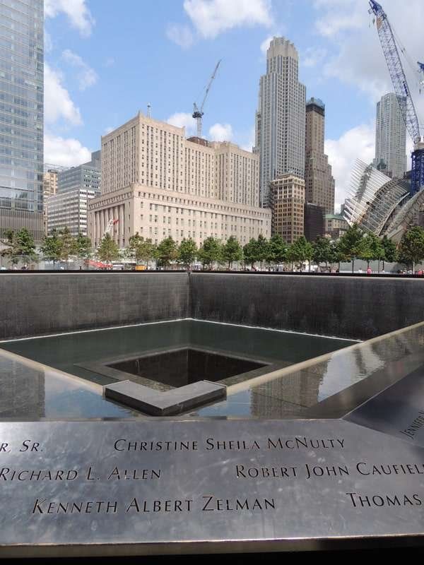 アメリカ(米国)・ニューヨーク「2014年 ニューヨーク」の写真：911メモリアル。
2001年9月11日...