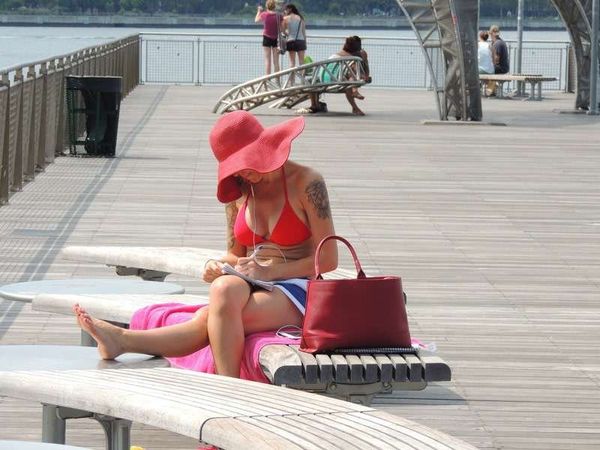 アメリカ(米国)・ニューヨーク「2014年 ニューヨーク」の写真：イースト・リバー・フェリー・ターミナル・...