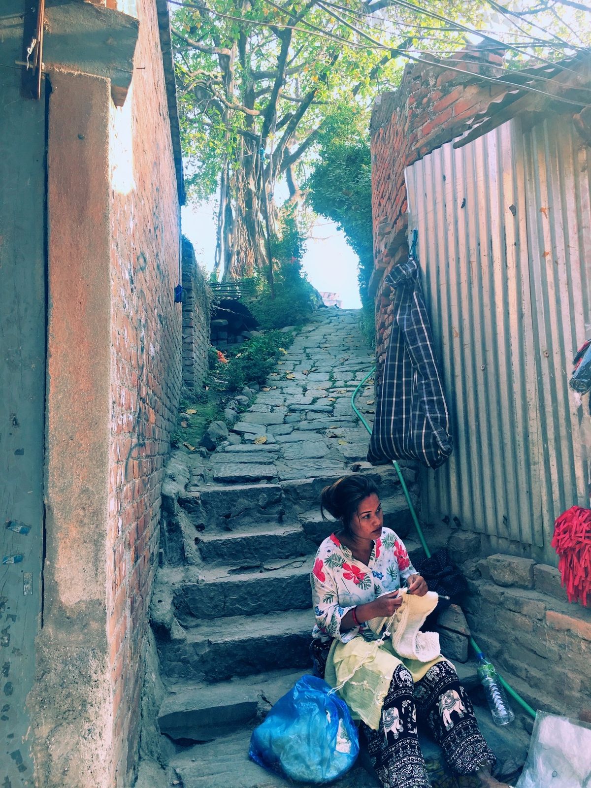 バクタプルの街並み。