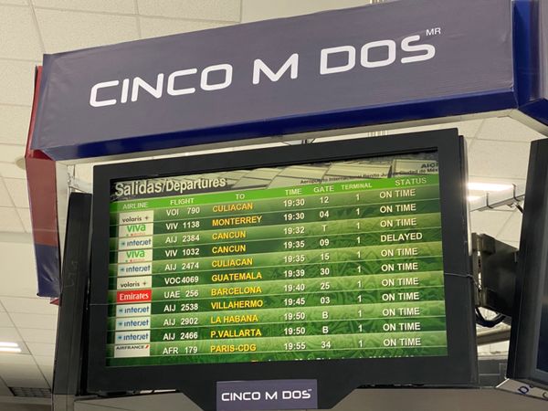 メキシコ・メキシコシティ「ただいまメキシコ！」の写真：メキシコシティの搭乗システムは（たぶん）...