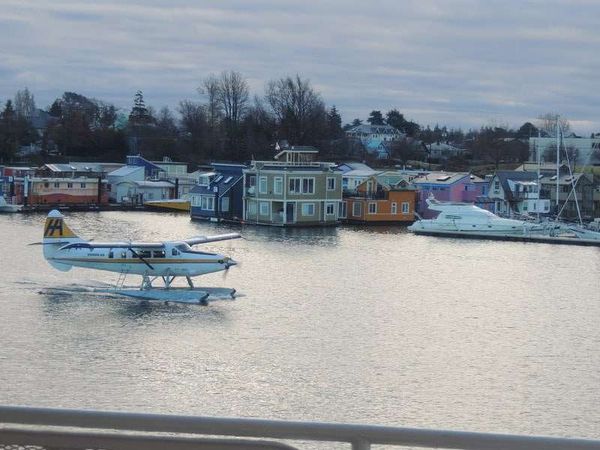 カナダ・バンクーバー「2014年 娘の留学先ビクトリアで家族集合」の写真：アメリカPort Angeles から船...